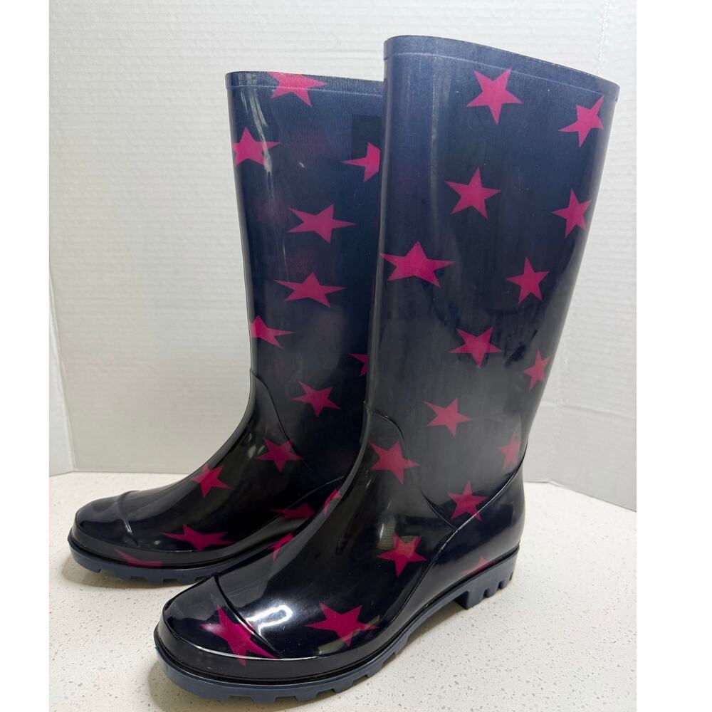 Arizona Jean Co. Winston Rain Boots Blue Gloss Size 11M